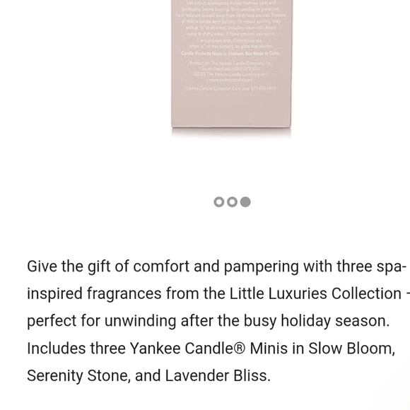 Yankee Candle Little Luxuries Set/3 Mini Candles - Picture 4 of 6